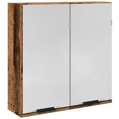 Mobile Bagno Con Specchio Legno Antico Legno Multistrato - Foto 2