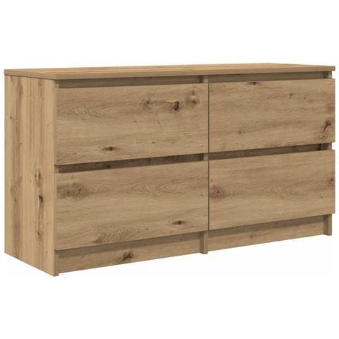 Mobile Tv Rovere Artigianale 100x35x54 Cm In Legno Multistrato - Foto 2