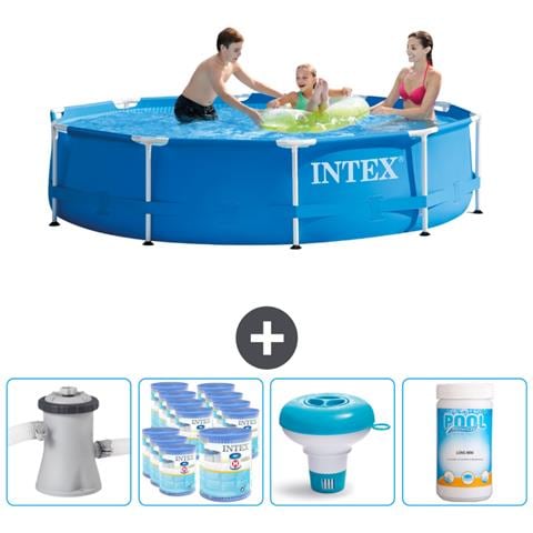 Piscina Fuori Terra - In Giro - 305x305x76 Cm - Blu - Include Accessori Coordinati Cb89 - Foto 1