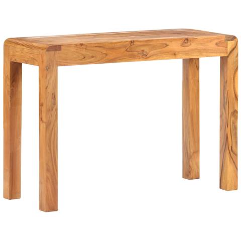 Tavolo Consolle 110x40x76 Cm Massello Acacia Finitura Ambra - Foto 8