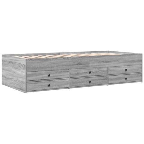 Divano Letto Con Cassetti Senza Materasso 100x200 Cm - Foto 2