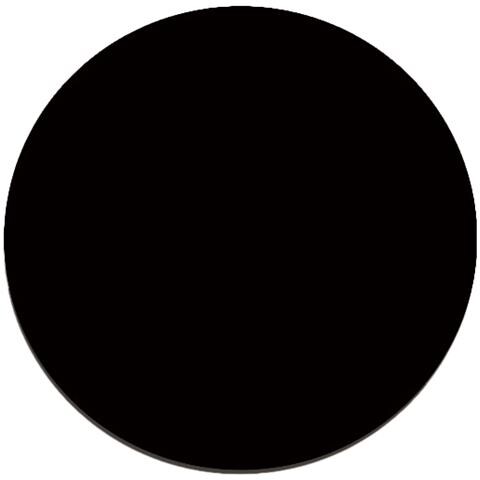Tappetino Per Mouse Rotondo Con Bordi Cuciti Black S - Foto 1