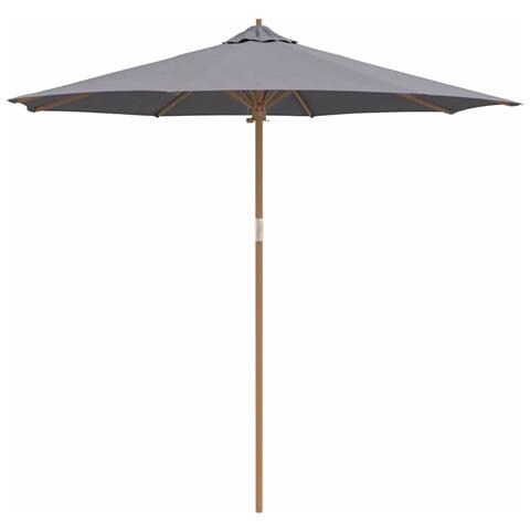 Ombrellone da Giardino Grigio Scuro 270x260 cm in Bambù - Foto 1