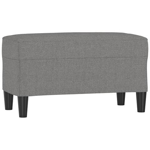 Panca Grigio Scuro 70x35x41 cm in Tessuto - Foto 1