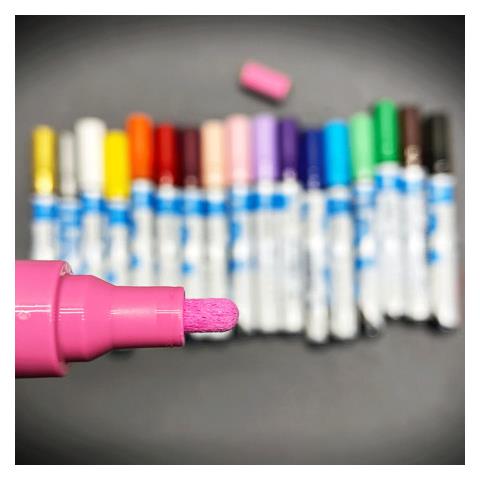 Paint-It evidenziatore 6 pz Tipo di punta Oro, Azzurro, Verde chiaro, Rosa chiaro, Viola, Argento - Foto 2