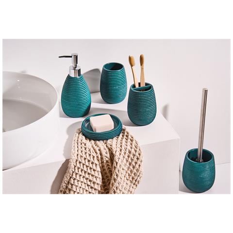Set Da 5 Accessori Per Il Bagno Quilca Foglia Di Tè - Foto 1