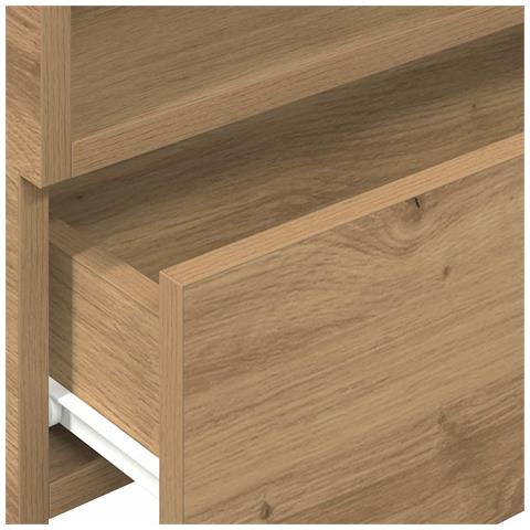 Comodini a Muro 2 pz Rovere Artigianale 45x26x28,5 cm - Foto 9