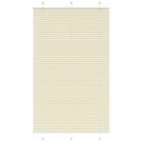 Tenda Plissettata Crema 120x200 cm Larghezza Tessuto 119,4 cm - Foto 1