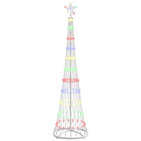 Albero di Natale LED Multicolore 51 x 51 x 190 cm Metallo - Foto 1