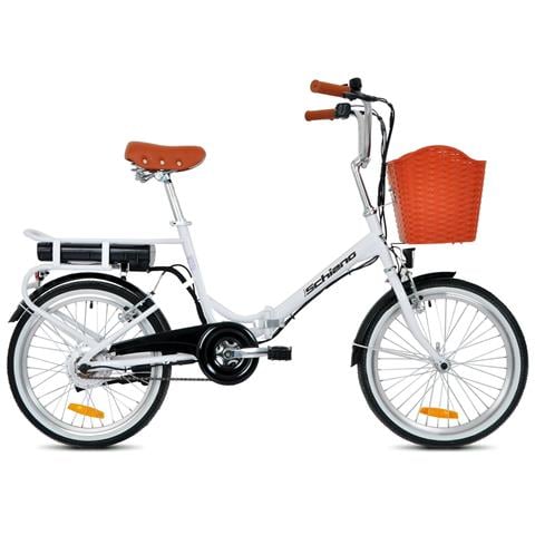 Pieghevole 20'' - E-bike Pieghevole In Acciaio, Ruote 20'', Cambio 7 Velocità, Motore 250 W, Batteria 36v X 7,8 Ah - Colore Bianco - Foto 1