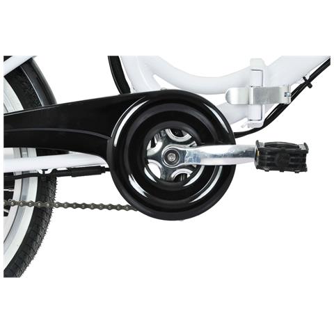 Pieghevole 20'' - E-bike Pieghevole In Acciaio, Ruote 20'', Cambio 7 Velocità, Motore 250 W, Batteria 36v X 7,8 Ah - Colore Bianco - Foto 2
