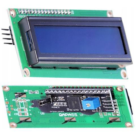 Display Lcd Alfanumerico 2x16 Hd44780 - Interfaccia I2c Con Pcf8574 | Retroilluminazione Blu, Caratteri Bianchi | Progetti Arduino, Raspberry Pi - Foto 1