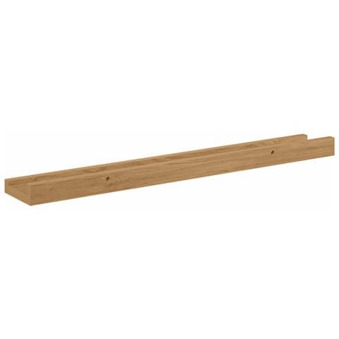 Scaffale da parete con lo scaffale 2 pcs Marrone 60 x 9 x 3 cm - Foto 9
