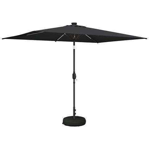 Parasol da Giardino con Luci LED 200 x 300 cm Poliestere - Foto 1