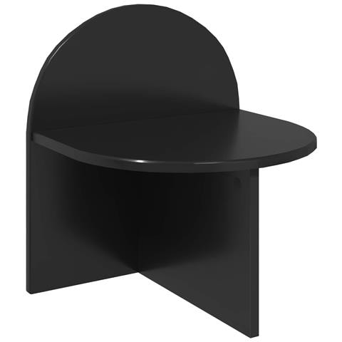 Comodino Rovere Nero 40 x 35,5 x 45,5 cm Legno ingegnerizzato - Foto 1