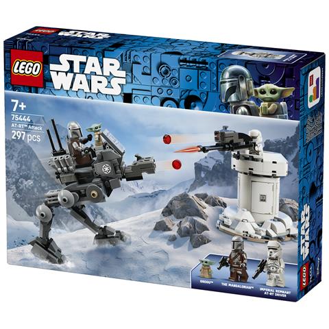 Star Wars 75444 Attacco dell’AT-RT, Giocattolo con Walker, Torre, Minifigure di Mandaloriano, Figura di Grogu, Regalo 7+ - Foto 2