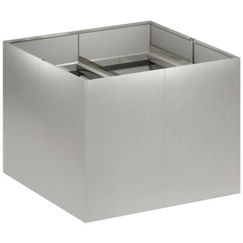 Vaso da giardino Argento 80 x 80 x 60 cm Acciaio Inox - Foto 1
