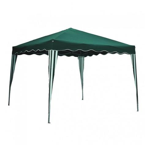 Gazebo per Giardino Colore Bianco e Verde Copertura 300x400x260 Cm. - Foto 2