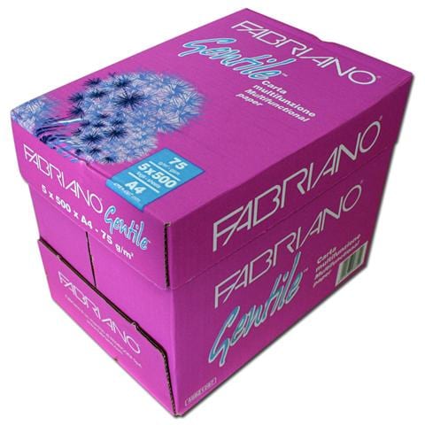 Carta 5 risme da 500 fogli per stampanti da ufficio colore bianco fabriano - Foto 2