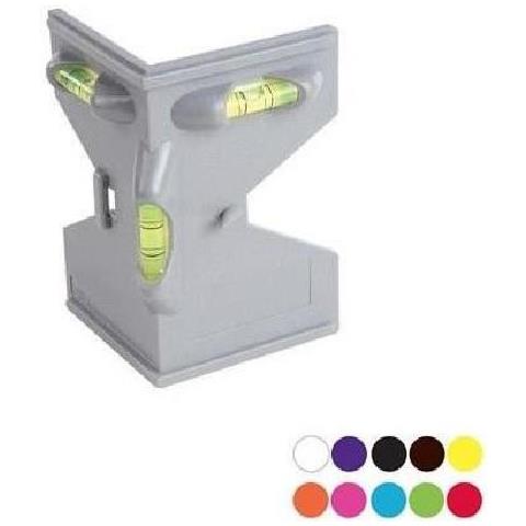 Livella Angolare Magnetica In Plastica A 3 Bolle Per Pali - 135mm - Foto 5