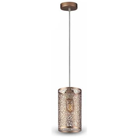 Lampadario Portalampada 1mt E27 Ø130mm - Metallo Mod. Vt-7131 - Sku 3824 - Champagne Gold - Foto 1