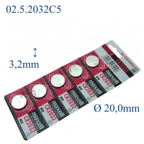 Batteria Cr2032 Confezione Da 5 Pz. Prezzo Per Blister - Foto 1