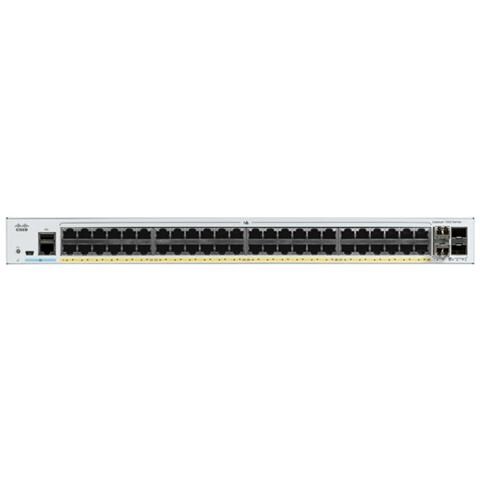 Switch Catalyst C1000-48T-4G-L Gestito L2 Gigabit con 48 Porte Ethernet (10/100/1000) 4 Slot SFP / 1 USB 2.0 Colore Grigio - Foto 1