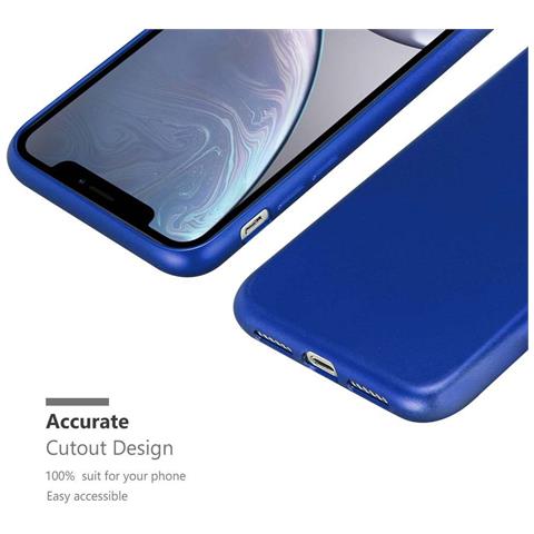 Cadorabo Custodia Compatibile Con Apple Iphone Xr In Blu Metallico - Coperchio Protettivo In Silicone Tpu Flessibile - Foto 8