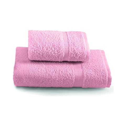 Tintunita & Co Set Asciugamani, 100% Cotone, Rosa, 100x60x0.8 Cm - Foto 1