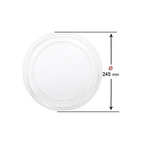 Piastra Recamania Universale Piattaforma Microonde Vetro Con Profilo Piatto 245 Millimetri - Foto 2