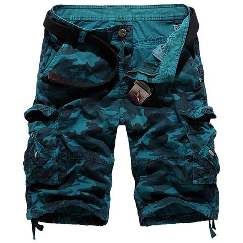 SLOWMOOSE - Pantaloncini Cargo Larghi Mimetici, Pantaloni Mimetici Militari  Estivi Da Uomo [ blu / 40] - ePRICE