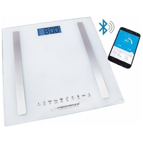 EBS016W bilance pesapersone Bilancia pesapersone elettronica Quadrato Bianco - Foto 1