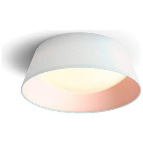 Lampada Da Soffitto A Led Per Interni - Eyecomfort - 34cm - 14w - 1100 Lumen - 3000k - Metallo Bianco - 93535 - Foto 2