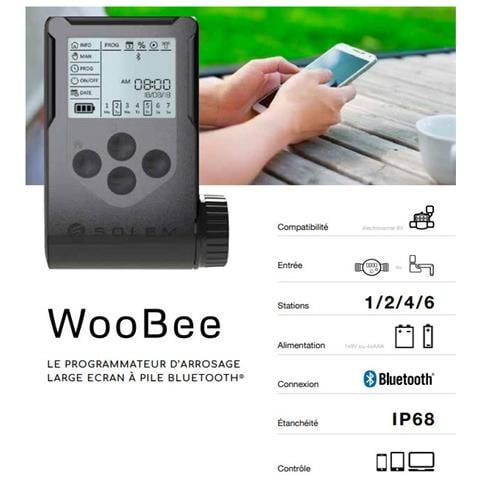 Timer Per Irrigazione A Batteria Bluetooth A 2 Stazioni - Woobee-2 - Foto 2