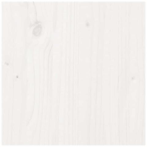 Comodino Bianco 40x34x55 Cm In Legno Massello Di Pino - Foto 11