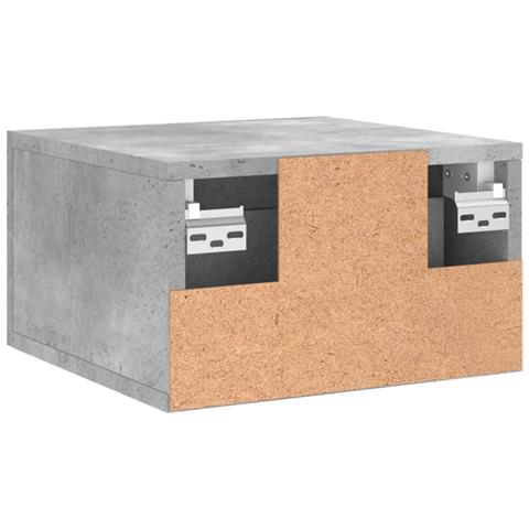 Comodini A Muro 2 Pz Grigio Cemento 35x35x20 Cm - Foto 11
