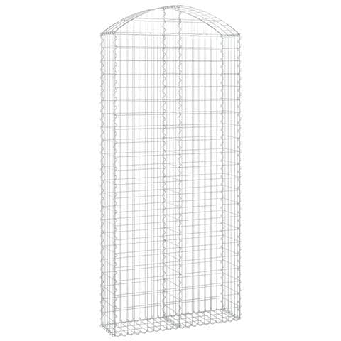 Cesto Gabbione Ad Arco 100x30x220/240 Cm Ferro Zincato - Foto 1