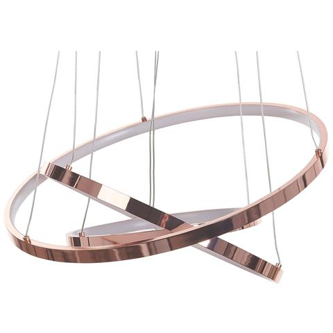 Lampadario A Led Atrek Metallo Oro Rosa - Foto 7