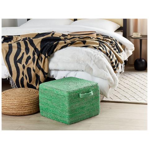 Pouf Dhadar Iuta Verde - Foto 1