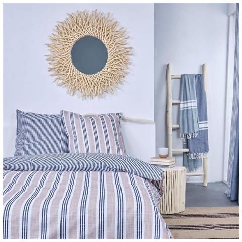 Completo Letto 220 X 240 Cm - Cotone Stampato A Righe - Foto 1