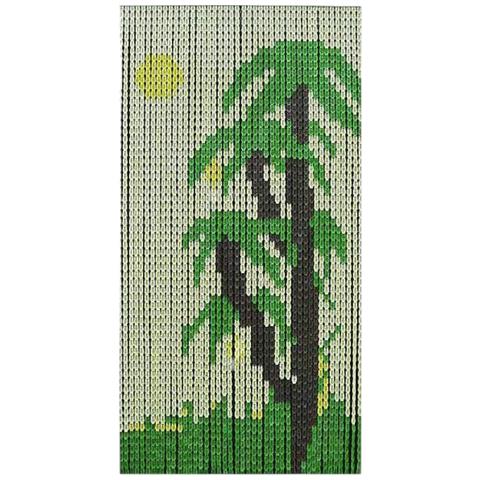 Tenda Da Interno Antizanzare Per Porte Con Supporto In Alluminio Modello Palme 100xh230 Cm - Foto 1