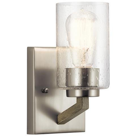 Applique Contemporanea Deryn Acciaio Grigio Antico 1 Luce E27 - Foto 1