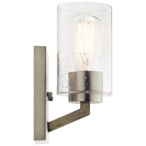 Applique Contemporanea Deryn Acciaio Grigio Antico 1 Luce E27 - Foto 4
