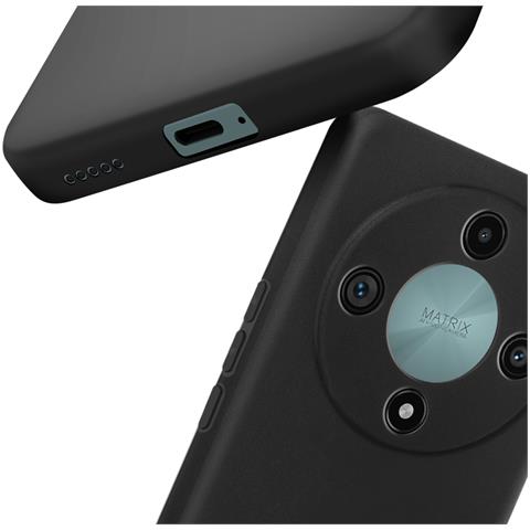 Cover Per Honor Magic 6 Lite Silicone Flessibile Sottile, Nero - Foto 5