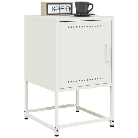 Comodino Bianco 36x39x60,5 Cm In Acciaio - Foto 10