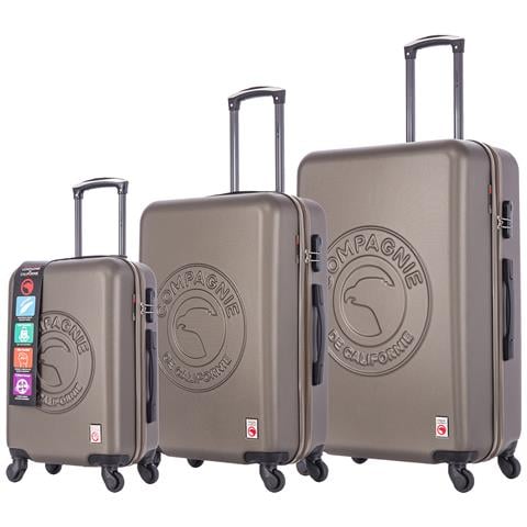 Set Di 3 Valigie Con Ruote Grigie - Cc-t366 Grey - Foto 1