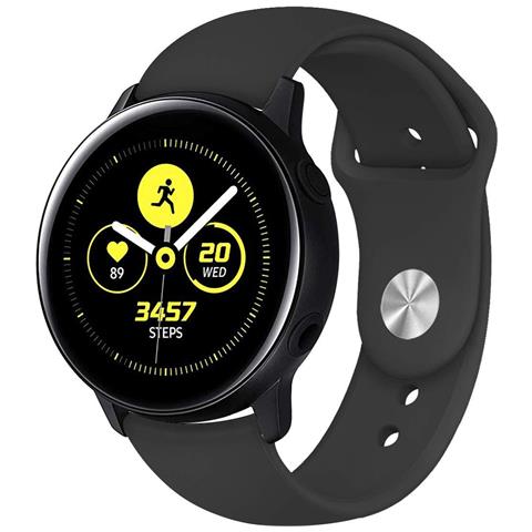 Cinturino Per Orologio In Silicone Per Samsung Galaxy Watch Active Black 22 Mm - Foto 1