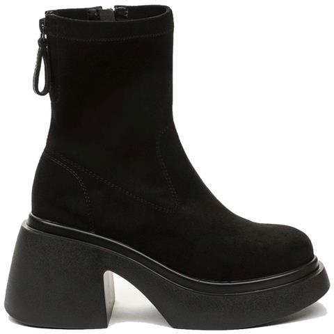 Black Elegant Closed Booties Stivaletti Sintetico E Tessile Scarpe Donna Nero Eu 35, 948010/07-04 - Foto 2
