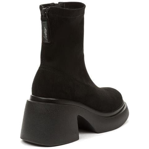 Black Elegant Closed Booties Stivaletti Sintetico E Tessile Scarpe Donna Nero Eu 35, 948010/07-04 - Foto 3