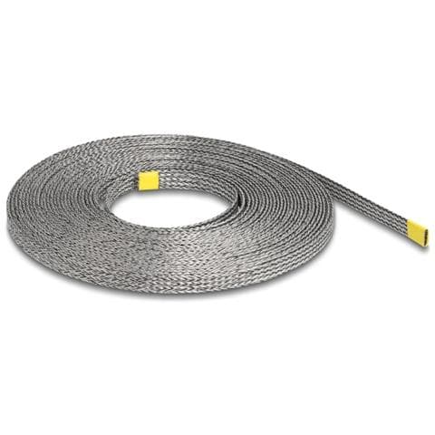 Guaina intrecciata per schermatura EMI estensibile 10 m x 10 mm - Foto 1